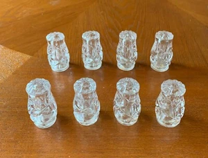 Set (8) Gorham Kristall Salz & Pfefferstreuer Lady Anne Collection 2" hoch - Bild 1 von 5
