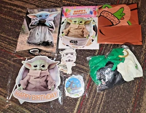 new STAR WARS MANDALORIAN grogu baby yoda child BIRTHDAY PARTY SUPPLIES LOT - Picture 1 of 2