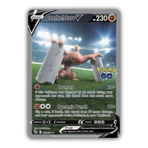Pokémon TCG Conkeldurr V Alternate Art Pokémon GO 074/078 Holo Ultra Rare NM - Picture 1 of 1