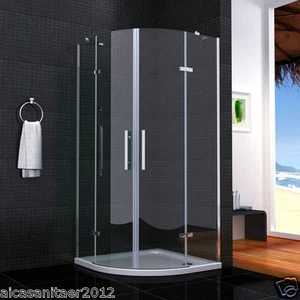 Duschkabine Runddusche Duschabtrennung Dusche Viertelkreis 80x80/90x90/100x100cm - Bild 1 von 7
