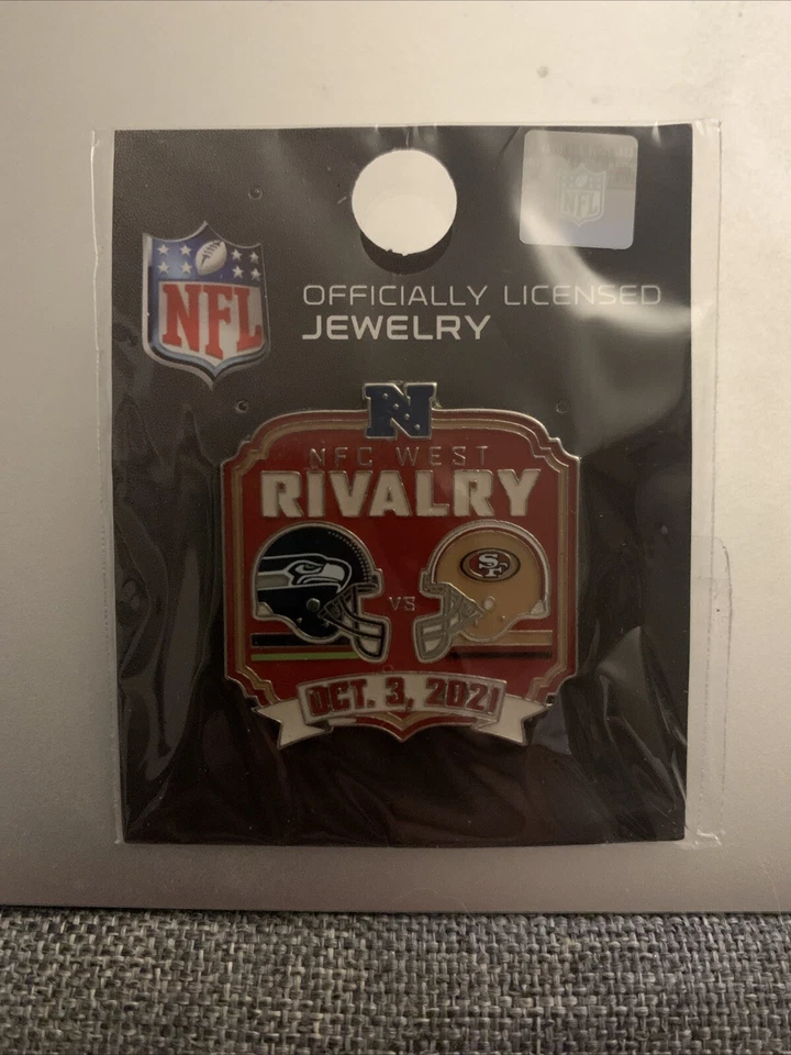 49ers Game Day Pin 10/3/2021 vs Seattle Seahawks Rivalry - Image 1 of 1