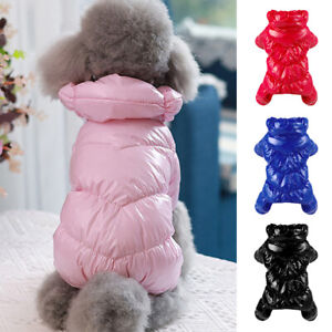 Waterproof Dog Coat Jumpsuit Winter Pet Puppy Clothes Warm Jacket Thicked Lining