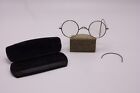 AJ Provost MD Oshkosh, WI Wire Antique Vtg Metal Tin Eye Glasses Steampunk Round