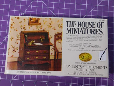 New The House Of Miniatures Chippendale Desk #40017 Sealed - Image 1 of 4