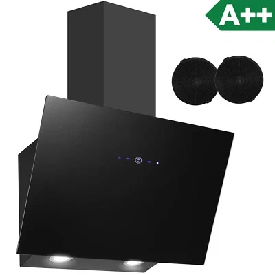 SNDOAS 60cm Dunstabzugshaube Wandhaube 550m³/h Glas Wandabzugshaube Abzugshaube LED Neu