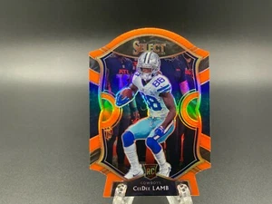2020 PANINI SELECT #57 CEEDEE LAMB CONCOURSE ORANGE PRIZM DIE CUT SP RC COWBOYS - Bild 1 von 2