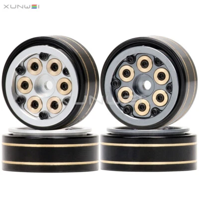 1.0" inch Brass Block Counterweight Beadlock Wheel Rim for 1/18 1/24 Axial SCX24 - Image 1 of 2