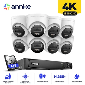 ANNKE 12MP 8CH NVR 4K 8MP PoE Security Camera System Outdoor Color Night Vision - Picture 1 of 39