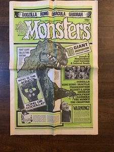 Horror Magazine/Newspaper The Monster Times 1st Giant Edition Godzilla Kong - Picture 1 of 6