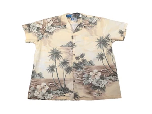 Camisa Hawaiana De Colección RJC Playa Palmeras Hibisco Flores Hecha en Hawai 2XL - Imagen 1 de 7