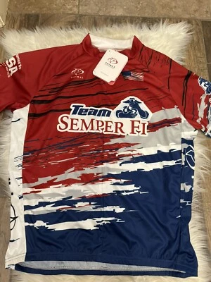 Primal Raglan Jersey Cycle 2XL Team Semper Fi USA Paralympic FOLEY CAT New  - Image 1 of 4