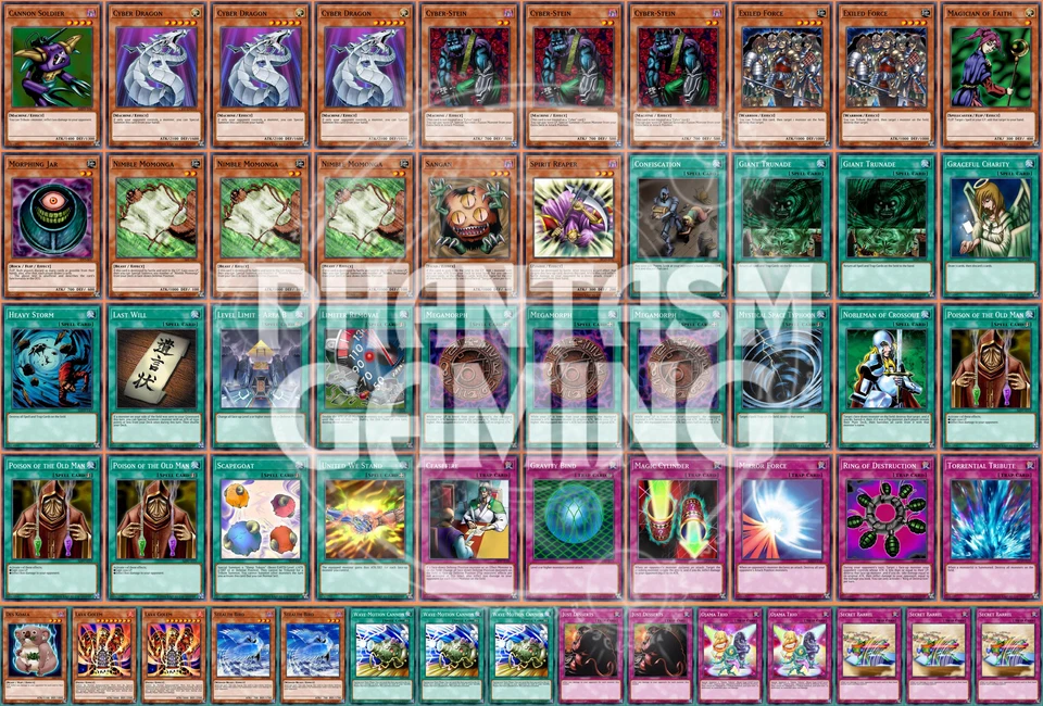 Stein OTK Deck Cyber Exiled Force Dragon Lava Golem Yugioh - Image 1 of 1