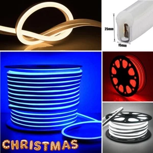 50ft 15*25mm LED Neon Rope Light Strip Waterproof fr Outdoor Commercial Building - Picture 1 of 41
