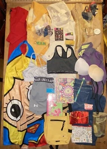 29+ Jr. Women XS S VTG. Sweaters Jeans UA Shorts Sports Bras Bags Clothes Lot - Picture 1 of 24