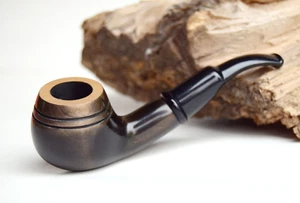 Mr Brog tobacco smoking pipe № 152 Navigator ebony pear wood hand made - Picture 1 of 14