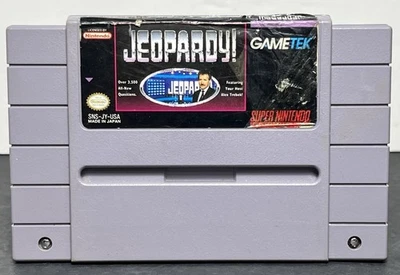 Jeopardy (Super Nintendo, 1992) SNES Tested Free Shipping - Image 1 of 3