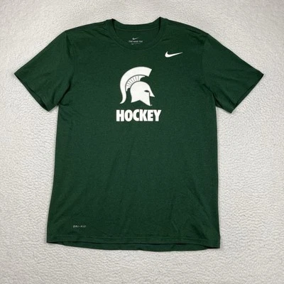 Camiseta de hockey Nike Dri Fit Michigan State grande edición Dri-Fit jugador Foto 1 de 4