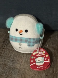 NUEVO Squishmallows Micromallows 2,5” pulgadas Micro Manny The Snowman Holiday 2025 - Imagen 1 de 7