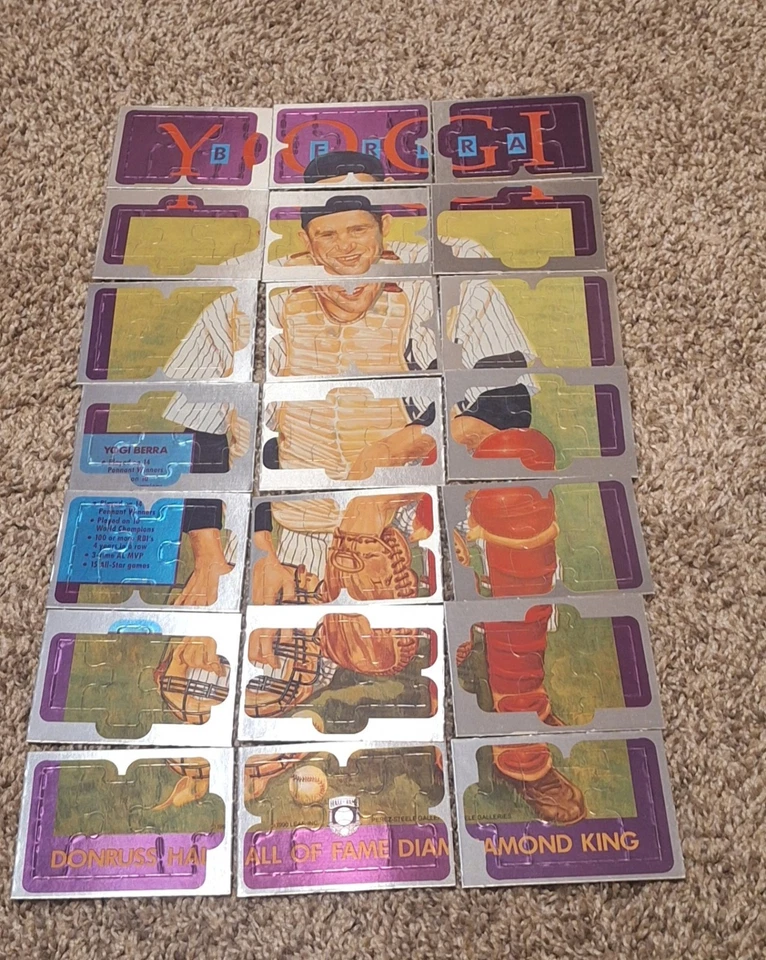 Juego de rompecabezas Hoja Yogi Berra 1990 1-63 | Salón de la Fama Donruss Rey Diamante Foto 1 de 1