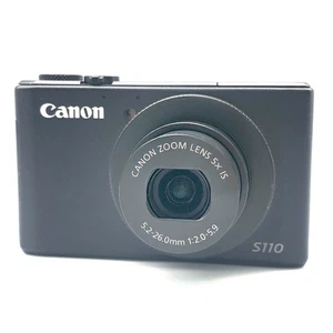 Canon PowerShot S110 IS 12.1 Mega Pixels Black Compact Digital Camera From Japan - Picture 1 of 10