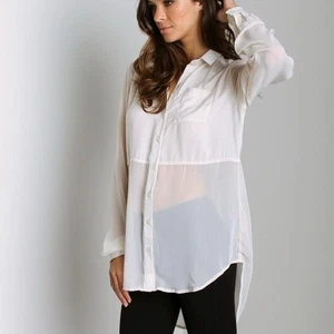 Camisa Free People Lo Mejor de Ambos Mundos en Marfil Talla Pequeña - Imagen 1 de 7