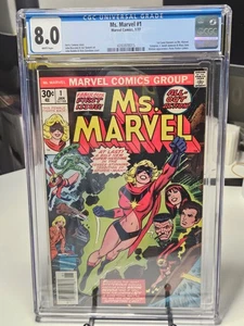 Ms. Marvel #1 Classificato CGC 8.0 1° Carol Danvers come Ms Marvel Comic Pagine Bianche - Foto 1 di 4