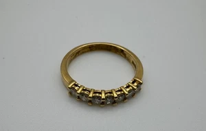 0.51ctw Natural Diamond Ring | 18k yellow gold | 2.90gm | Ring size 6.5 - Picture 1 of 7