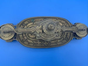 Antique Brass Bronze Double Inkwell Closes And Opens Unbranded - Picture 1 of 8