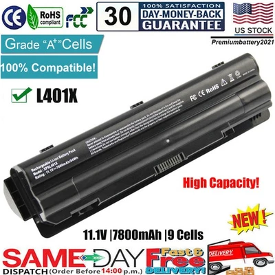 9 ячеек аккумулятор для Dell XPS 14 L401X 15 L501X L502X 17 L701X L702X P09E P11F001 - Изображение 1 из 4