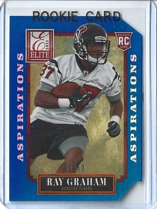 Ray Graham - 2013 Panini Elite #176 - Rookie RC #d 1/63 Blue Aspirations troquelado - Imagen 1 de 2