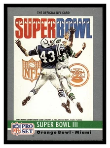 1990 PRO SET - Super Bowl Collectible #3 - Super Bowl III - Orange Bowl, Miami - Picture 1 of 2