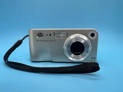 HP Photosmart M415 5.2MP Compact Digital Camera Silver Tested  - Image 1 of 4