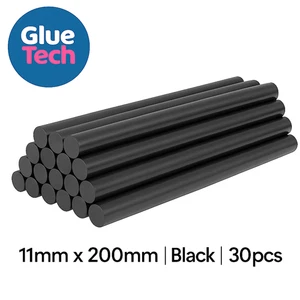 30 Stck. SCHMELZKLEBER Sticks SCHWARZ 11 MM*200 mm extra langer KLEBER Heißkleber - Bild 1 von 9