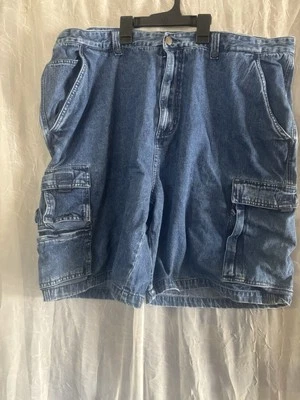 Colosseum blue denim cargo pocket shorts men's size 44 - Image 1 of 4