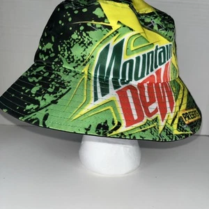 Mountain Dew Bucket Hat Sun Beach Hat Adult S/M Soda Pop Gear Licensed Pepsi - Picture 1 of 6