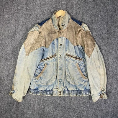 Vintage Guess Georges Marciano Marty Mcfly Denim Jacket Mens Medium 80s 1986 - Image 1 of 4