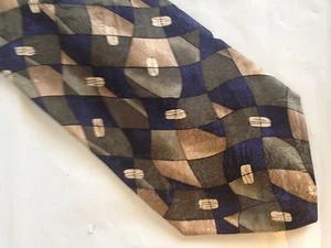 Mens Blue Green White Tie Necktie HONORS (2745) - Picture 1 of 2