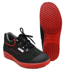 Dachdecker Arbeits Halb Schuhe DIN EN 347 O3 Noppensohle rot ohne Stahlkappe - Picture 1 of 1