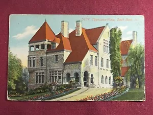 Tippecanoe Place South Bend Indiana National Historic Landmark 1910's Postcard - Picture 1 of 2