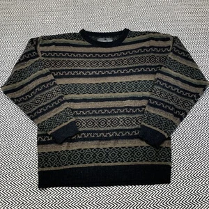 Vintage Consensus Sportswear MENS XL Sweater Striped 90s Cosby Grandpa Korea - Picture 1 of 6