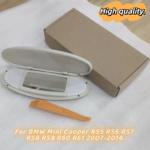 For BMW mini R55/R56 R60 2008 2007~2014 Sun Visor Vanity Mirror Cover Beige US - Picture 1 of 9