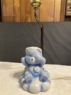 Lampe de table CARE BEDTIME BEAR base lumineuse céramique salutations américaines vintage 83