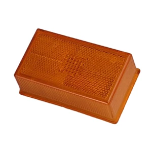 Lente Di Ricambio Per Luce Laterale Rimorchi 95x95x25mm E-Marcata - Ambra - Foto 1 di 1