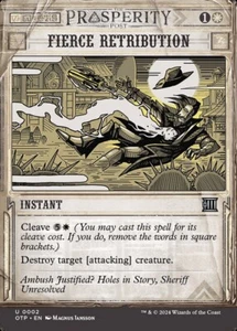 Fierce Retribution - Instant - Alternate Art- MTG - Payset of 4 - Bild 1 von 2