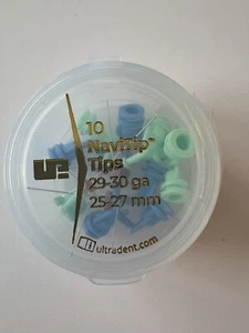 Ultradent NaviTip Irrigator Tips 25-27 mm 29-30 Gauge Blue Green 10/Pk - Picture 1 of 2