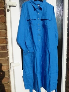 Brand new Lands End 100% linen dress XXL 24-26 linen dress Lands End dress - Picture 1 of 23