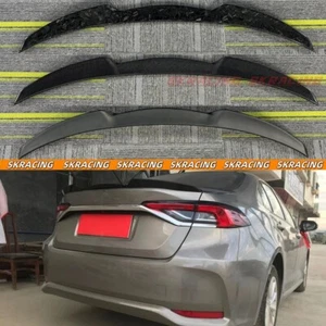 Carbon/Forged Carbon/Gloss Black Rear Trunk Spoiler Wing For Toyota Corolla 20+ - Picture 1 of 42