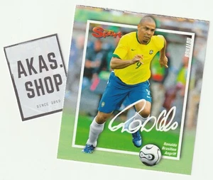 Ronaldo Fenomeno Bravo Sport Autograph Card World Cup 2006 ULTRA RARE Autogramm - Picture 1 of 2