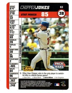 2005 Topps PACK WARS #63 Chipper Jones ATLANTA BRAVES