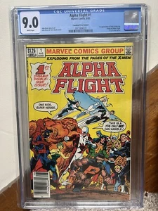 Alpha Flight 1- Variante de quiosco Canadian Proce Variat rara, CGC 9.0🔥🔑 - Imagen 1 de 3